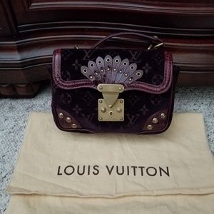 Plum Louis Vuitton Alligator Velours Irvine runway